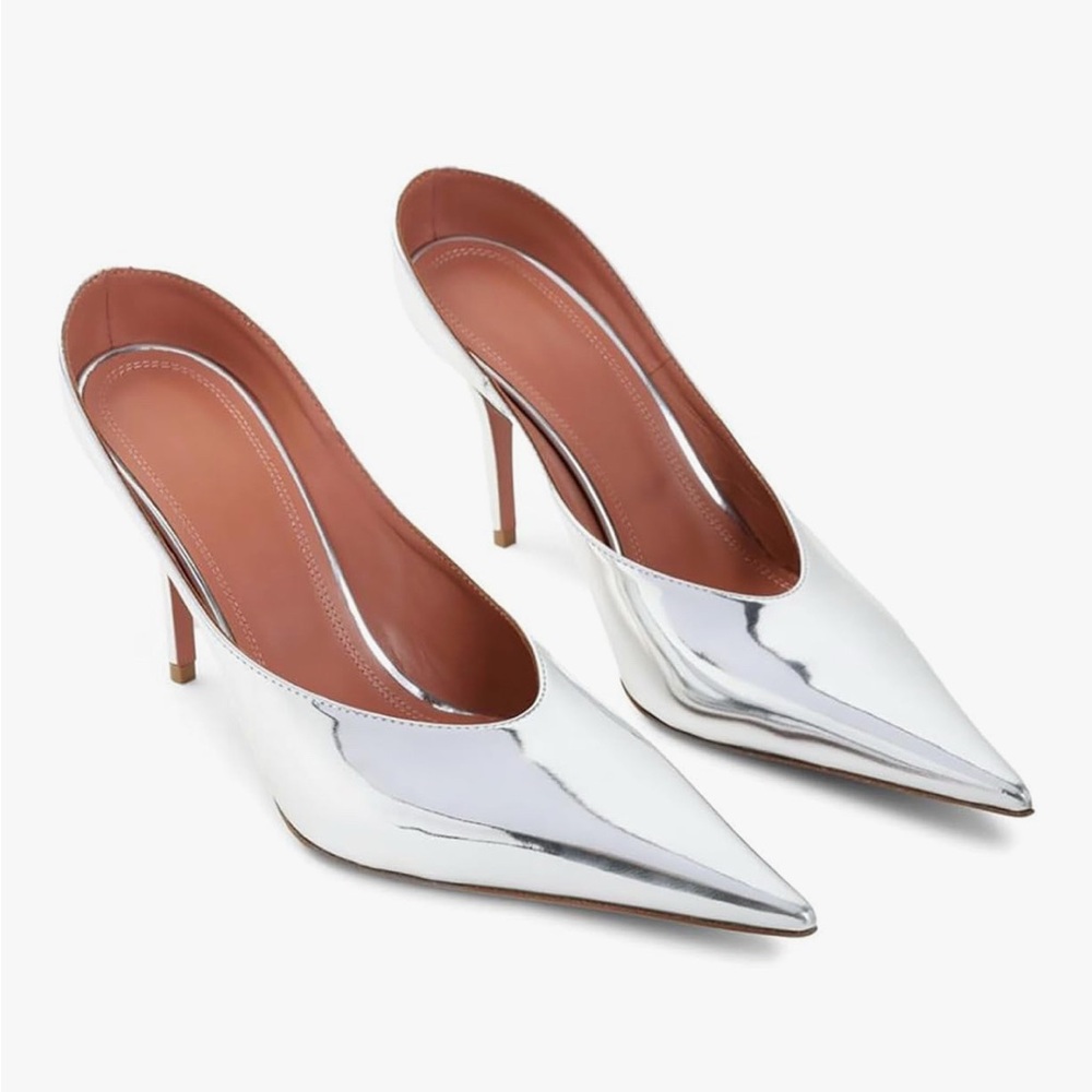 Silver Stiletto Heels